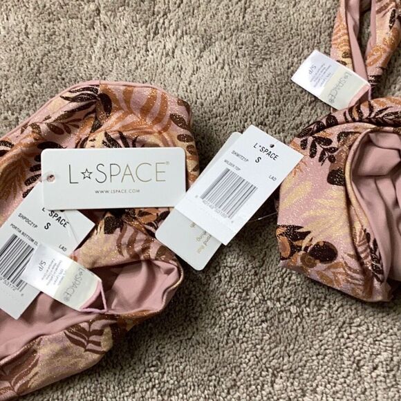 L*SPACE shimmer brown bikini set. Small. Retails $198 - Picture 8 of 8